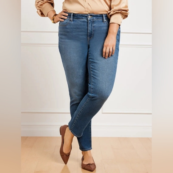 Talbots Denim - Talbots Slim Ankle Jeans In Culver Wash Womens Size 10